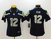 Women Limited Nike Seattle Seahawks #12 Fan Navy Blue Vapor Untouchable Jersey,baseball caps,new era cap wholesale,wholesale hats